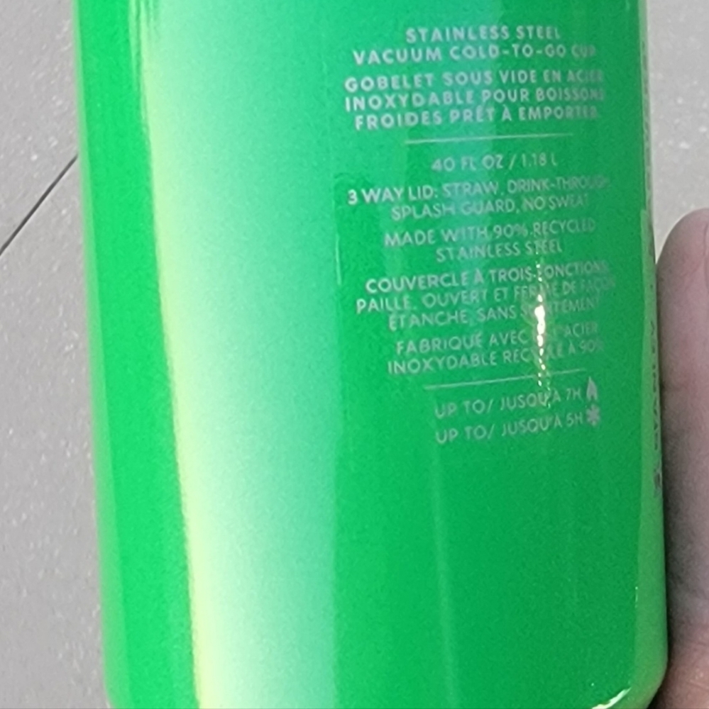 Stanley x Starbucks Target Exculsive 2025 PEARL GREEN 40oz Tumbler Quencher NWT - Picture 11 of 13